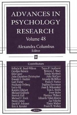 bokomslag Advances in Psychology Research