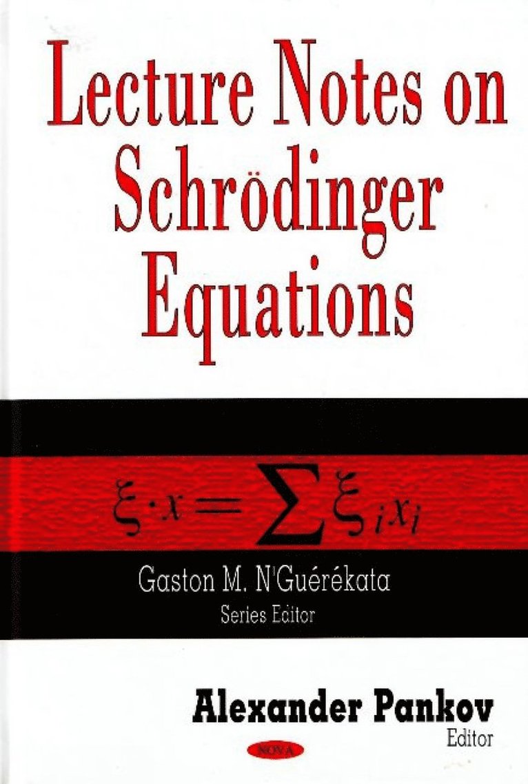 Gaston M N'Guérékata, Gaston M N'Guerekata - Lecture Notes on Schrödinger Equations, Inbunden