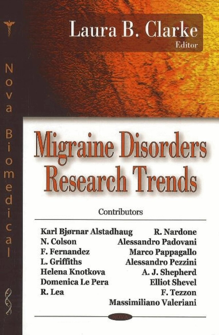 Laura B Clarke - Migraine Disorders Research Trends, Inbunden