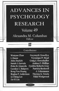bokomslag Advances in Psychology Research