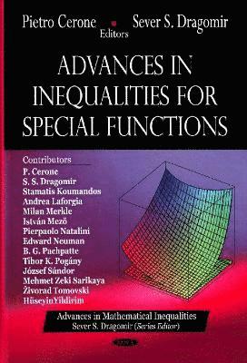 bokomslag Advances in Inequalities for Special Functions