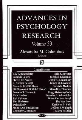 Advances in Psychology Research 1