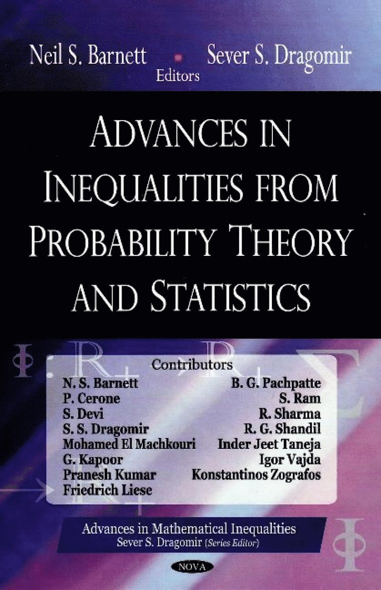 Neil S Barnett, Sever S Dragomir - Advances in Inequalities from Probability Theory & Statistics, Inbunden