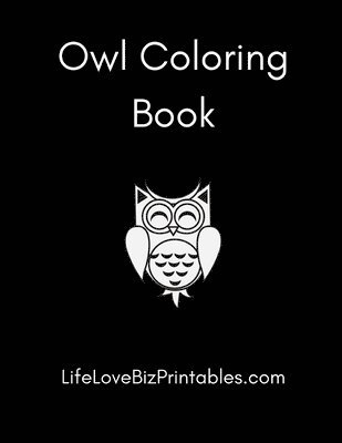 bokomslag Owl Coloring Book