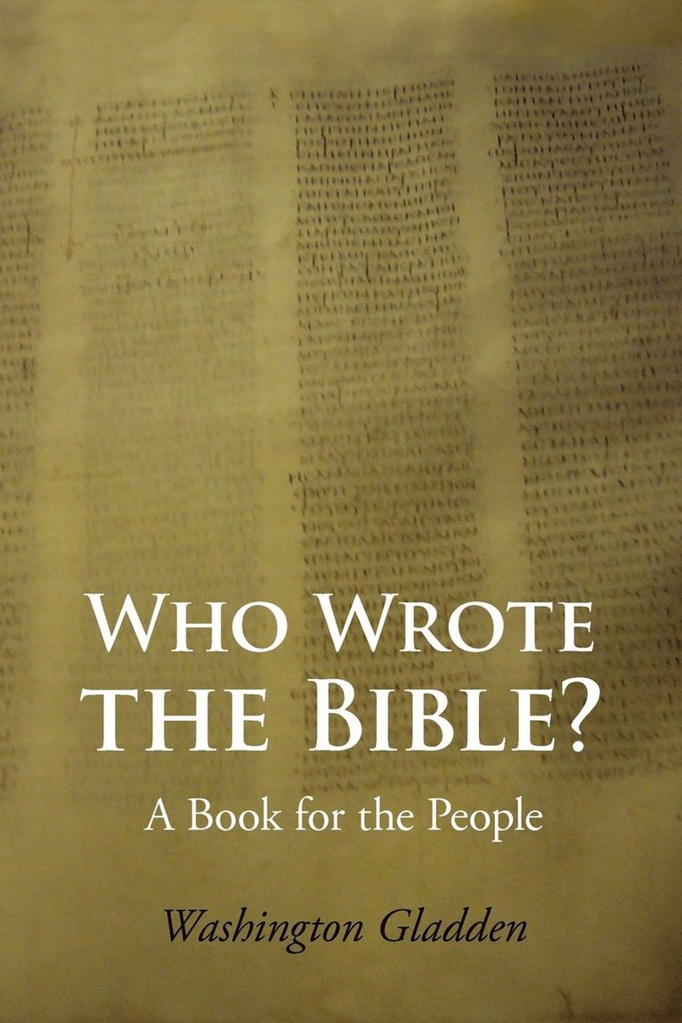 Who Wrote the Bible? Large-Print Edition 1