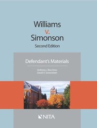bokomslag Williams V. Simonson: Defendant's Materials