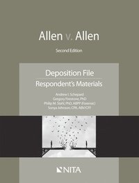 bokomslag Allen v. Allen: Deposition File, Respondent's Materials