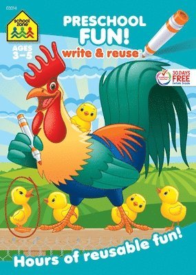 bokomslag School Zone Preschool Fun! Write & Reuse Workbook