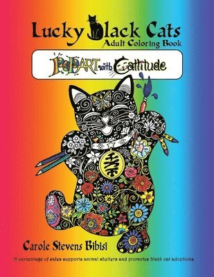 bokomslag Lucky Black Cats Adult Coloring Book