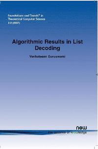 bokomslag Algorithmic Results in List Decoding
