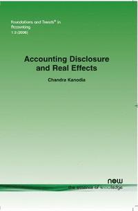 bokomslag Accounting Disclosure and Real Effects