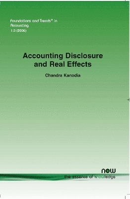 bokomslag Accounting Disclosure and Real Effects