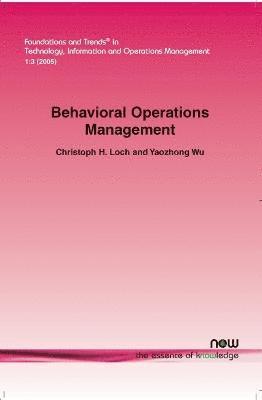 Behavioral Operations Management 1
