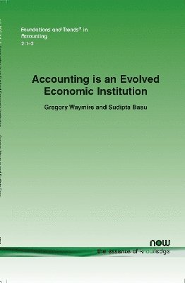 bokomslag Accounting Is an Evolved Economic Institution