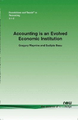 bokomslag Accounting is an Evolved Economic Institution