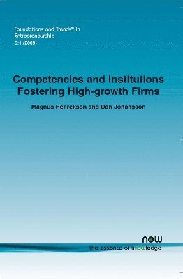 bokomslag Competencies and Institutions Fostering High-growth Firms