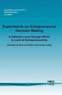 bokomslag Experiments on Entrepreneurial Decision Making