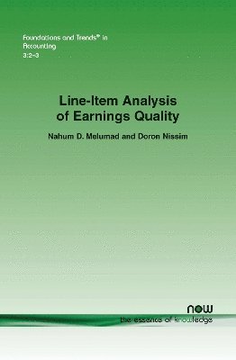 bokomslag Line-Item Analysis of Earnings Quality