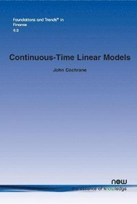 bokomslag Continuous-Time Linear Models