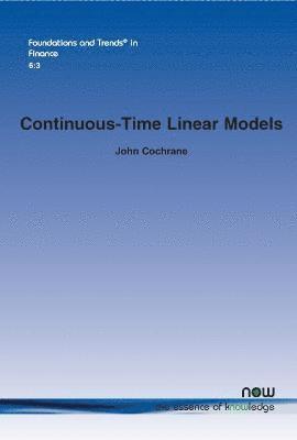 Continuous-Time Linear Models 1