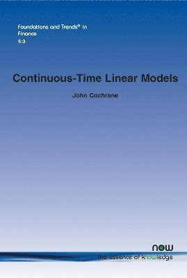 Continuous-Time Linear Models 1