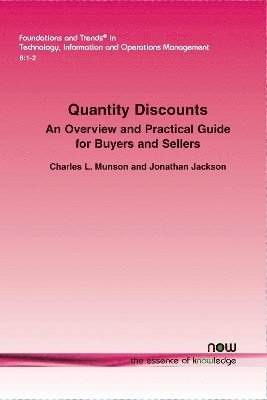 bokomslag Quantity Discounts: An Overview and Practical Guide for Buyers and Sellers