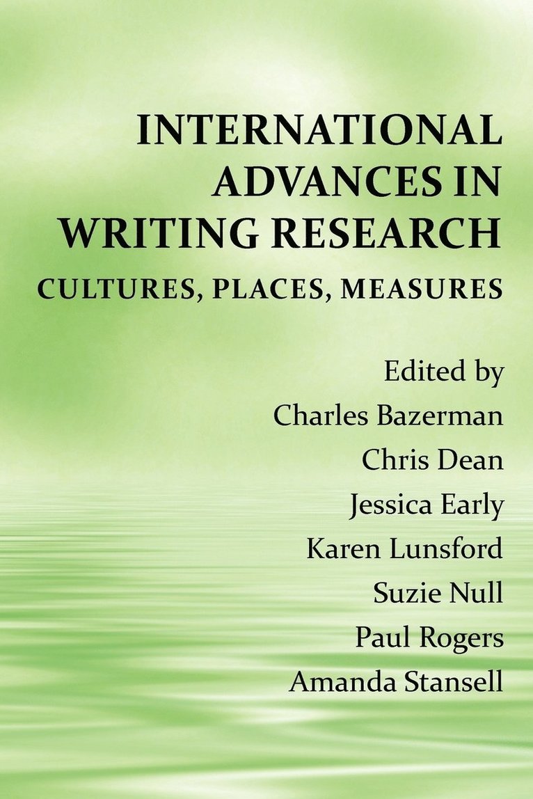 International Advances in Writing Research 1