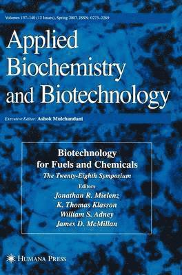 bokomslag Biotechnology for Fuels and Chemicals