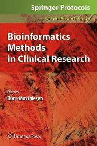 bokomslag Bioinformatics Methods in Clinical Research