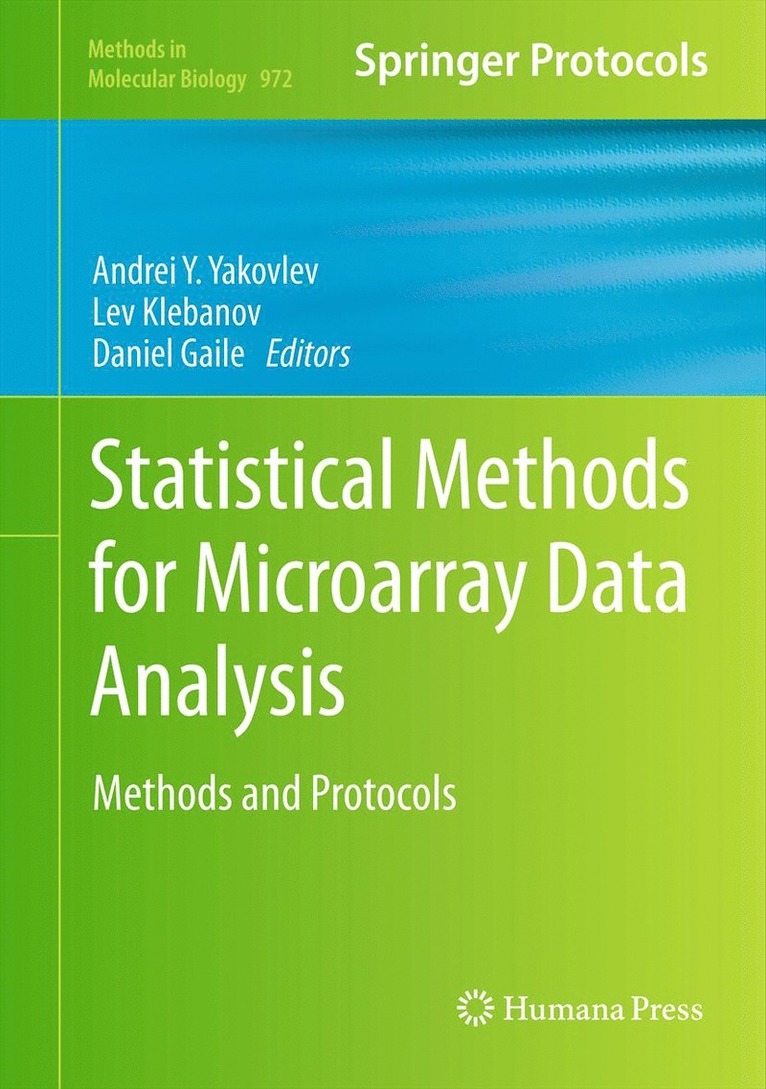 Statistical Methods for Microarray Data Analysis 1