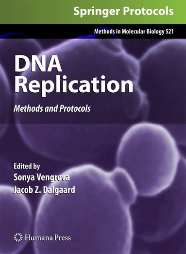 Sonya Vengrova, Jacob Z. Dalgaard - DNA Replication, Inbunden