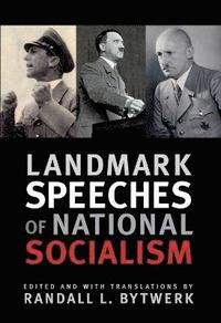 bokomslag Landmark Speeches of National Socialism
