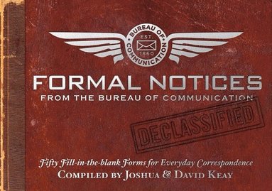 bokomslag Formal Notices