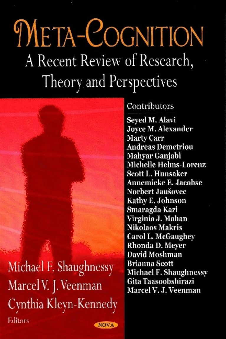 Michael F Shaughnessy, Marcel V E Vennemann, Cynthia Kleyn Kennedy - Meta-Cognition, Inbunden
