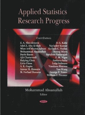 bokomslag Applied Statistics Research Progress