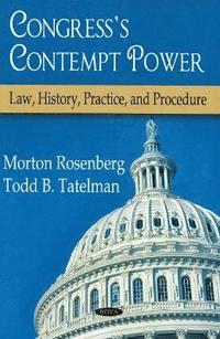 bokomslag Congress's Contempt Power