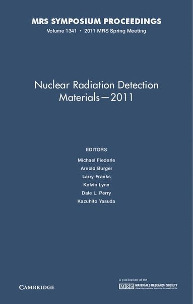 bokomslag Nuclear Radiation Detection Materials - 2011: Volume 1341