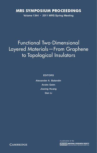 Functional Two-Dimensional Layered Materials - From Graphene to Topological Insulators: Volume 1344 1
