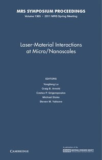 bokomslag Laser-Material Interactions at Micro/Nanoscales: Volume 1365