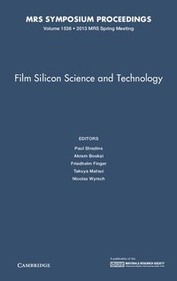 bokomslag Film Silicon Science and Technology: Volume 1536