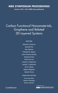 bokomslag Carbon Functional Nanomaterials, Graphene and Related 2D-Layered Systems: Volume 1549