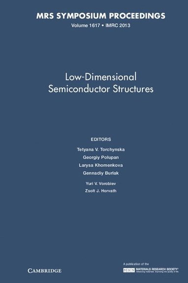 bokomslag Low-Dimensional Semiconductor Structures: Volume 1617
