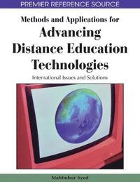 bokomslag Methods and Applications for Advancing Distance Education Technologies