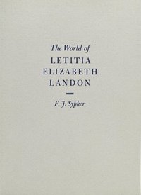 bokomslag The World of Letitia Elizabeth Landon