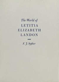 bokomslag World of Letitia Elizabeth Landon