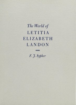 bokomslag The World of Letitia Elizabeth Landon