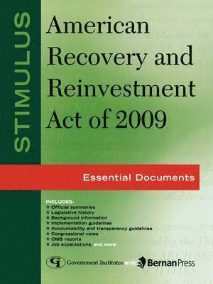 Stimulus: American Recovery and Reinvestment Act of 2009 1