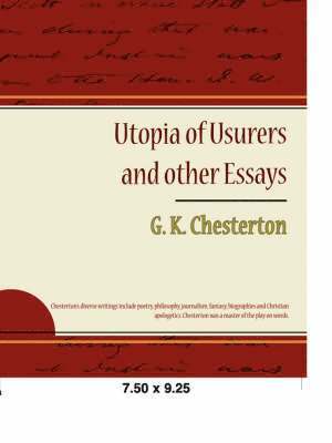 bokomslag Utopia of Usurers and Other Essays