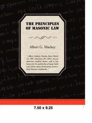 bokomslag The Principles of Masonic Law