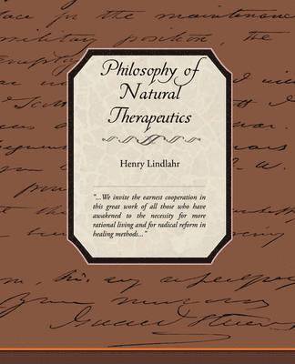 Philosophy of Natural Therapeutics 1